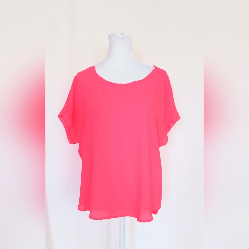 Banana Republic Short Sleeve Pullover Top Blouse Size Small Pink